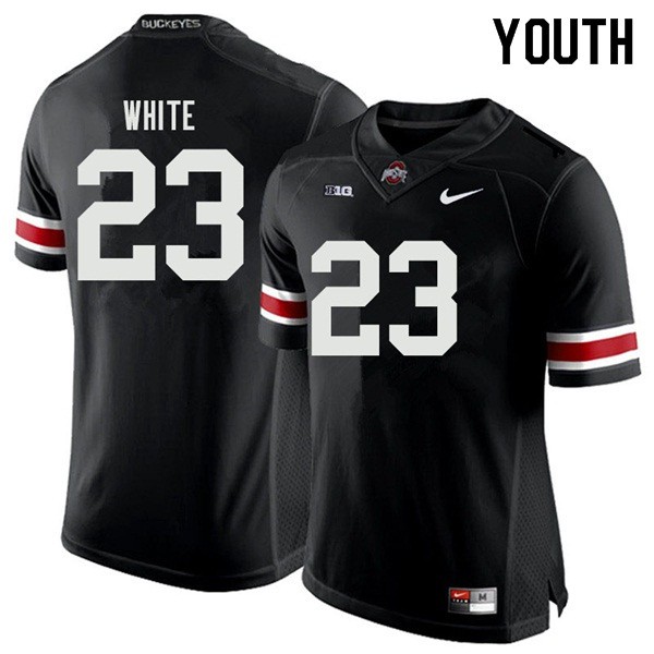 Ohio State Buckeyes #23 De'Shawn White Youth NCAA Jersey Black OSU34245